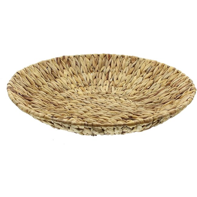 Bali-Dreams 10x Grote platte gevlochten schaal 50 cm