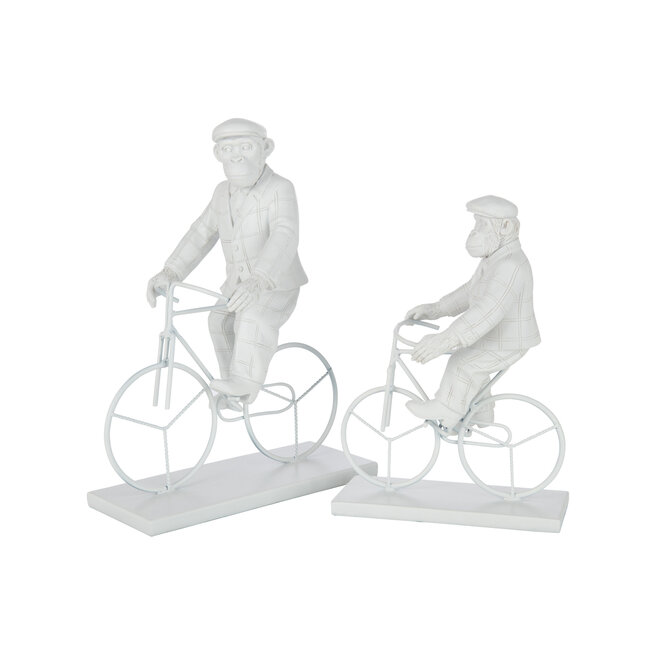 J-Line Apenfiets Poly Wit Groot