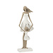 J-Line Moeder En Dochter Poly Wit/Taupe L