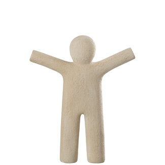 J-Line P'tit Maurice ruw beige 33x41x7cm