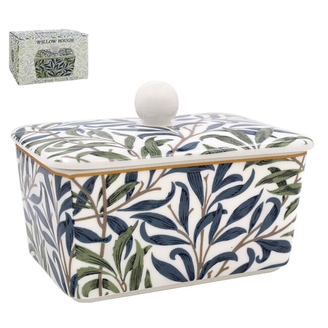 William Morris Botervloot Willow Bough porselein -14x10cm