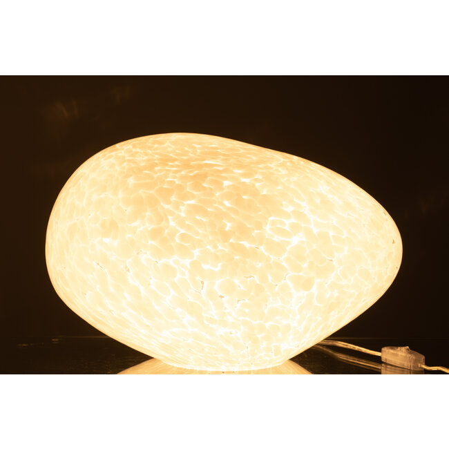 J-Line Lamp Dany Spots Ovaal Glas Wit