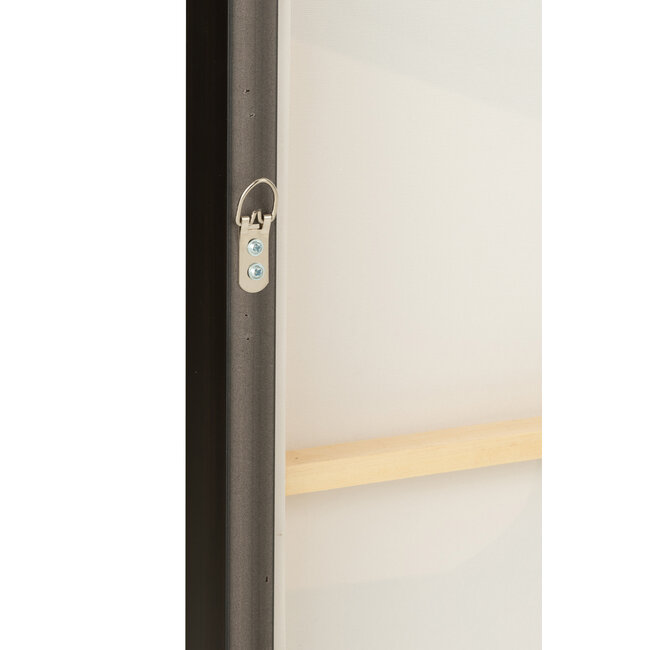 J-Line Frame Afrikaanse Vrouw Strepen Hout/Canvas Bruin/Zwart