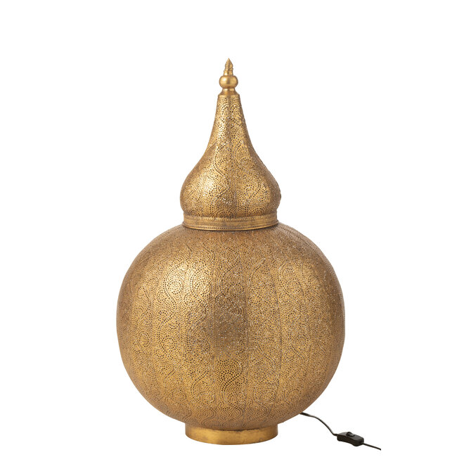 J-Line Lamp Aladin Metaal Goud Groot