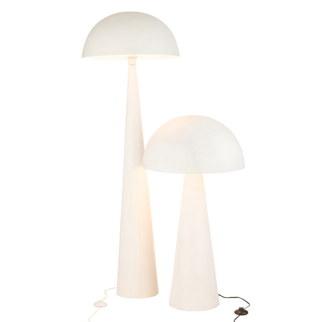 J-Line Tafellamp Paddestoel Metaal Mat Wit Large