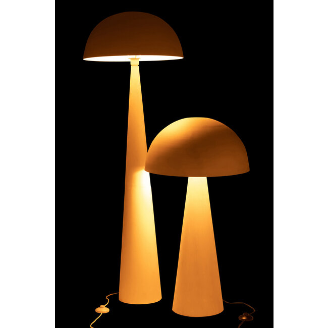 J-Line Tafellamp Paddestoel Metaal Mat Wit Large