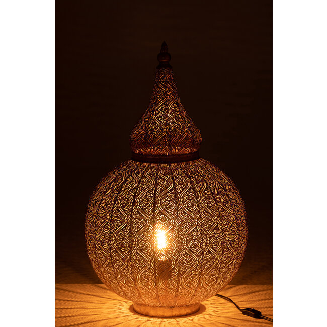 J-Line Lamp Aladin Metaal Goud Groot