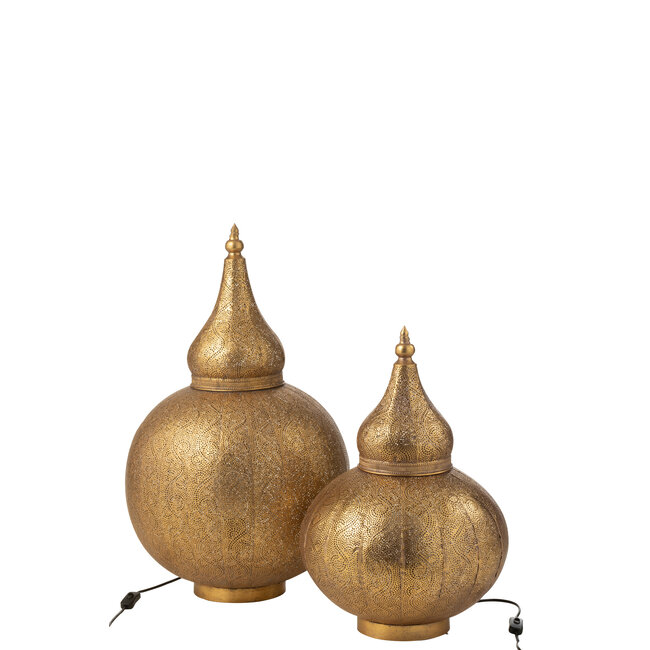 J-Line Lamp Aladin Metaal Goud Groot