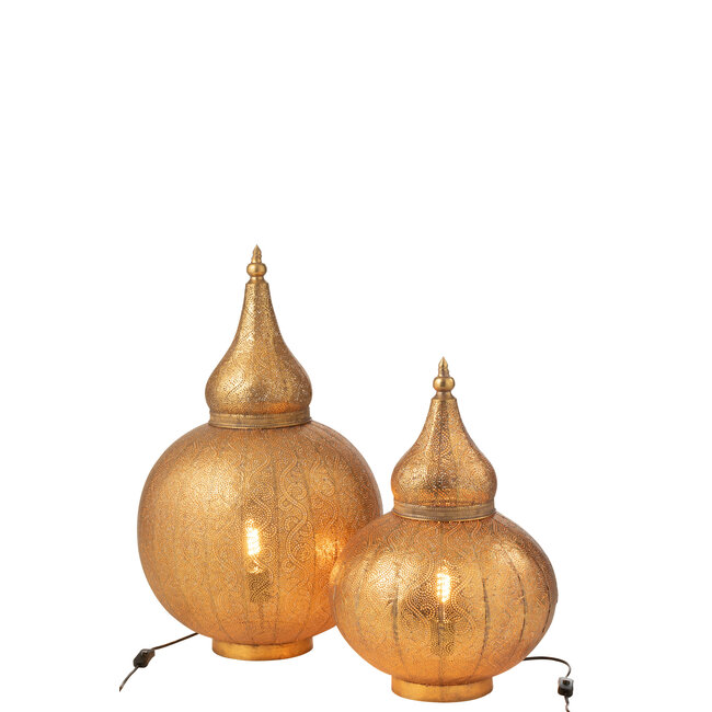 J-Line Lamp Aladin Metaal Goud Groot