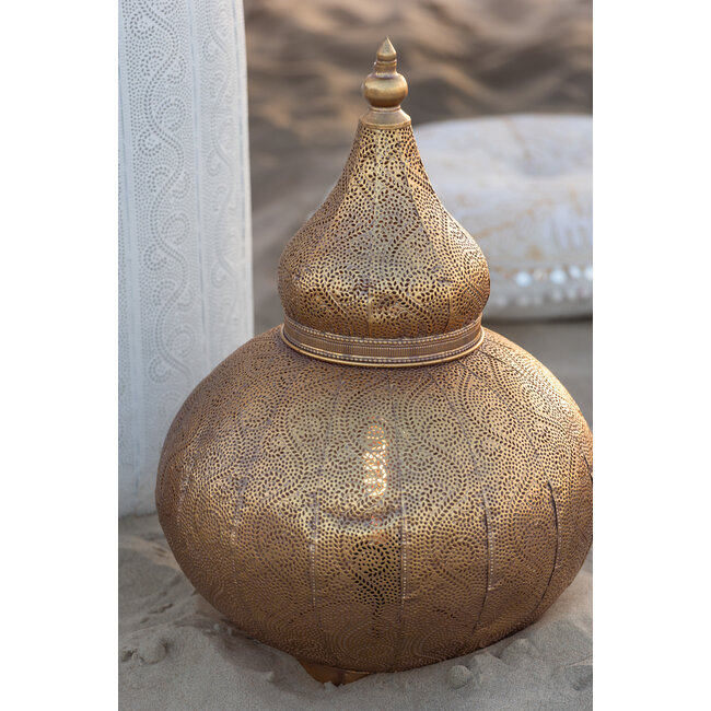 J-Line Lamp Aladin Metaal Goud Groot