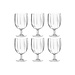 J-Line Doos Met 6 Stuks Wijnglas Kunststof Transparant J-Line Doos Met 6 Stuks Wijnglas Kunststof Transparant