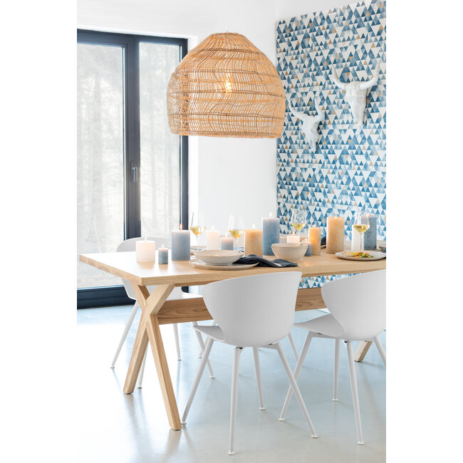 J-Line Schedel Hert Hangend Polyresin Wit Groot