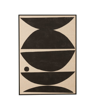 J-Line Framevormen Etnisch Hout/Canvas Bruin/Zwart