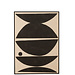 J-Line Framevormen Etnisch Hout/Canvas Bruin/Zwart