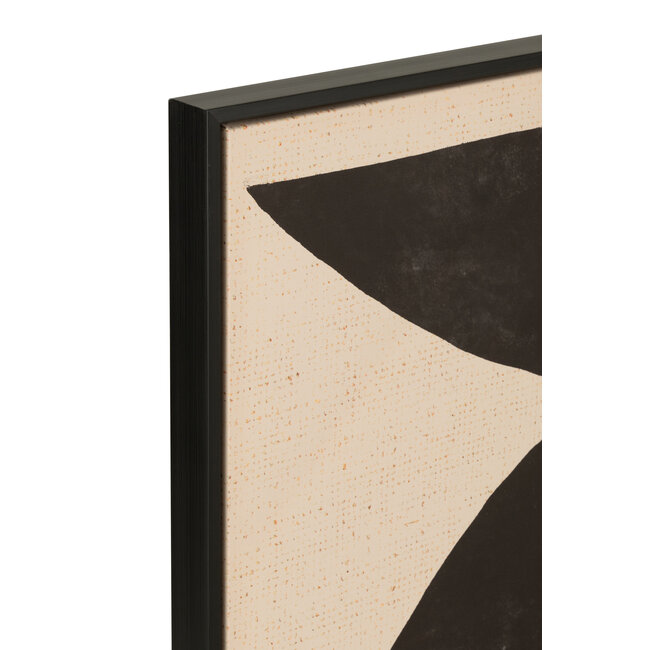 J-Line Framevormen Etnisch Hout/Canvas Bruin/Zwart