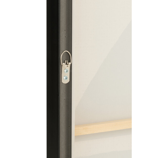 J-Line Framevormen Etnisch Hout/Canvas Bruin/Zwart