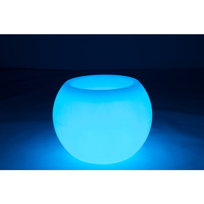 J-Line Lamp Bloempot Buiten Led Kunststof Mix