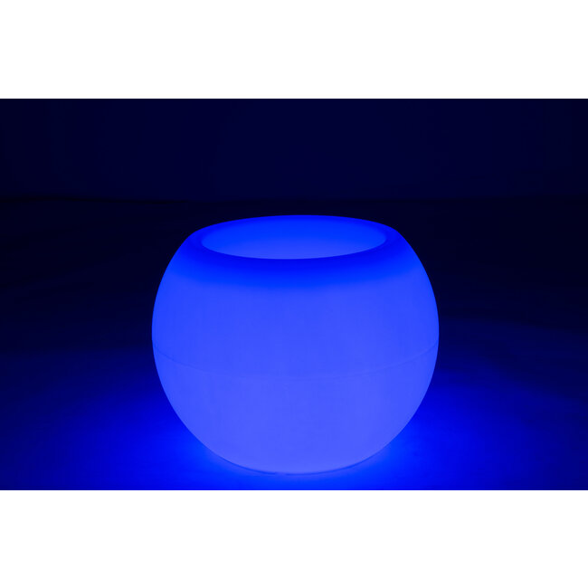 J-Line Lamp Bloempot Buiten Led Kunststof Mix