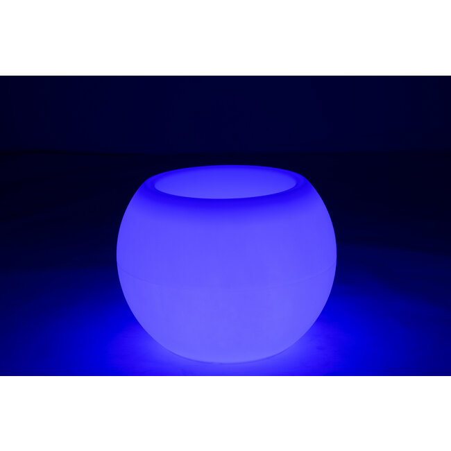 J-Line Lamp Bloempot Buiten Led Kunststof Mix