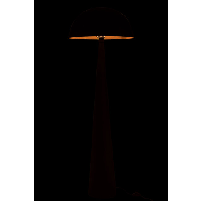 J-Line Tafellamp Paddestoel Metaal Mat Zwart