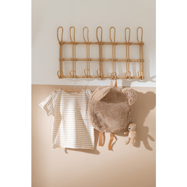 J-Line Kapstok Ellen 6 Haken Rotan Naturel