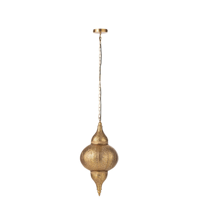 J-Line Hanglamp Boring Metaal Goud Klein