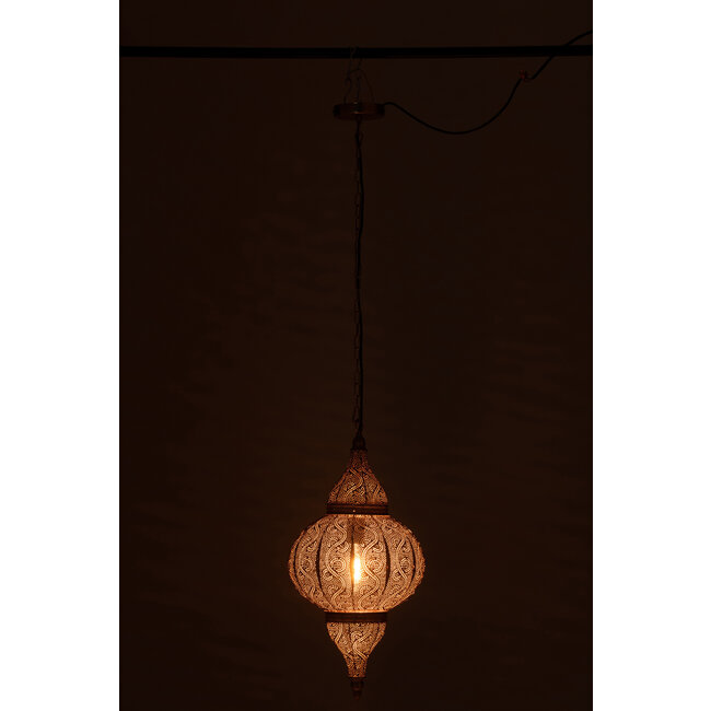 J-Line Hanglamp Boring Metaal Goud Klein