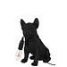 J-Line Lamp Bulldog Poly Zwart