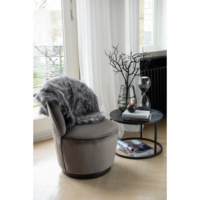 J-Line Zandloper Parels Glas Zwart Extra Groot