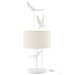 J-Line Lamp Tafel Vogels Poly Wit/Beige