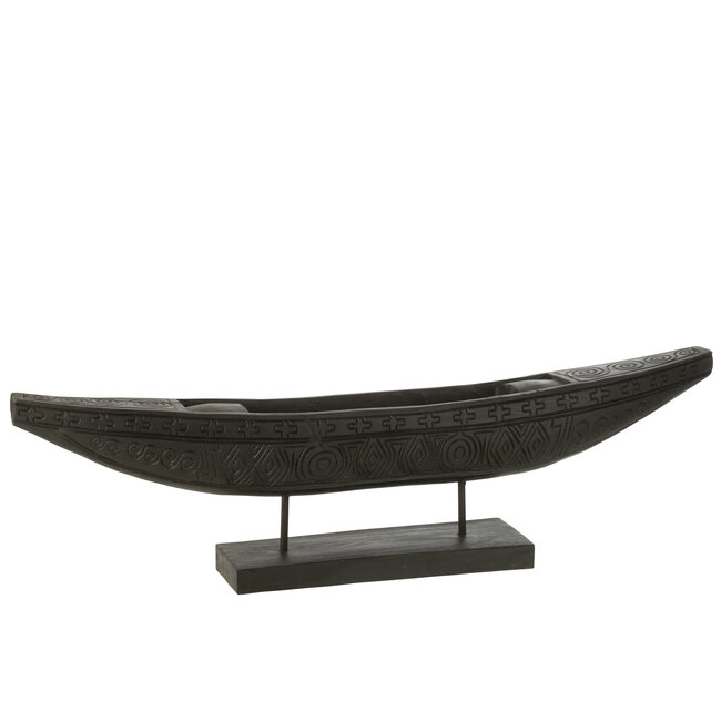 J-Line Boot Op Standaard Albasia Hout Zwart