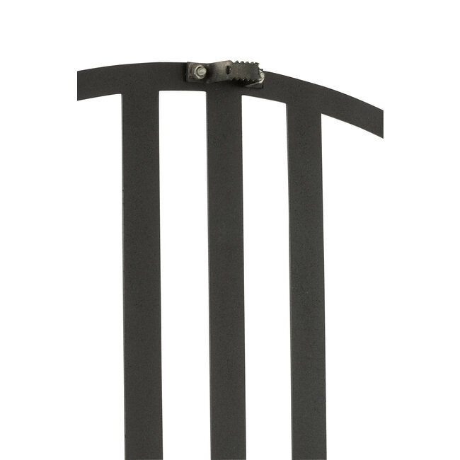 J-Line Kloklijnen Metaal Zwart Groot