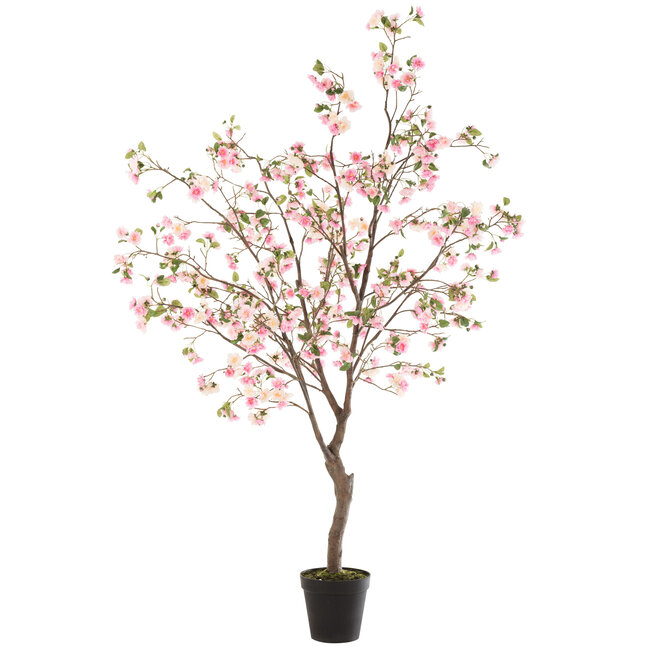 J-Line Blossomtree Kunststof Roze/Bruin Extra Groot