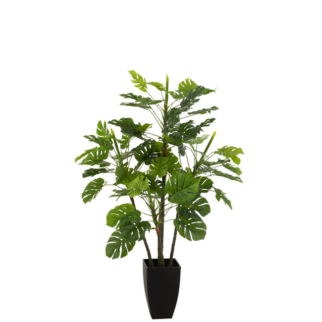 J-Line Philodendron In Pot Kunststof Groen Groot
