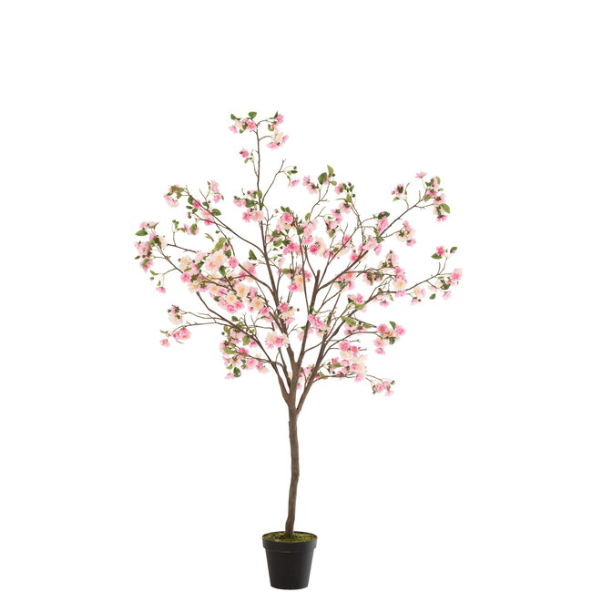 J-Line Blossomtree Kunststof Roze/Bruin Groot
