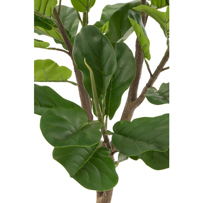 J-Line Fiddle Leaf Vijg Kunststof Groen