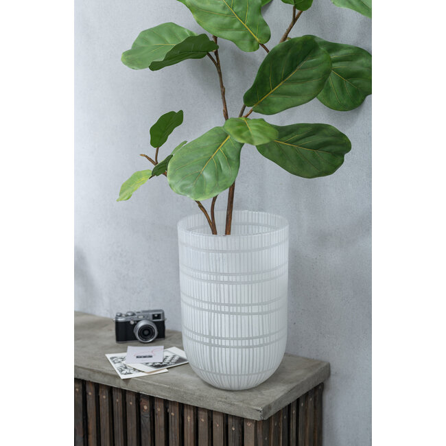J-Line Fiddle Leaf Vijg Kunststof Groen