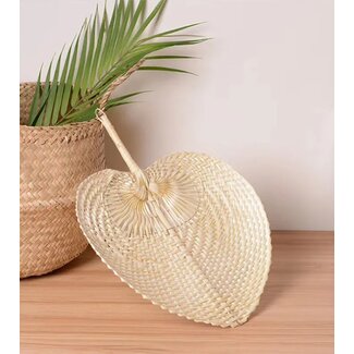 Bali-Dreams Bamboo Waaier Blok naturel 38x30cm