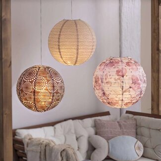 Dream-Living lampionnen bloemmotief set van 3