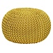 Dream-Living Duurzame poef Ø 55cm geel voor binnen- buiten- zwembad