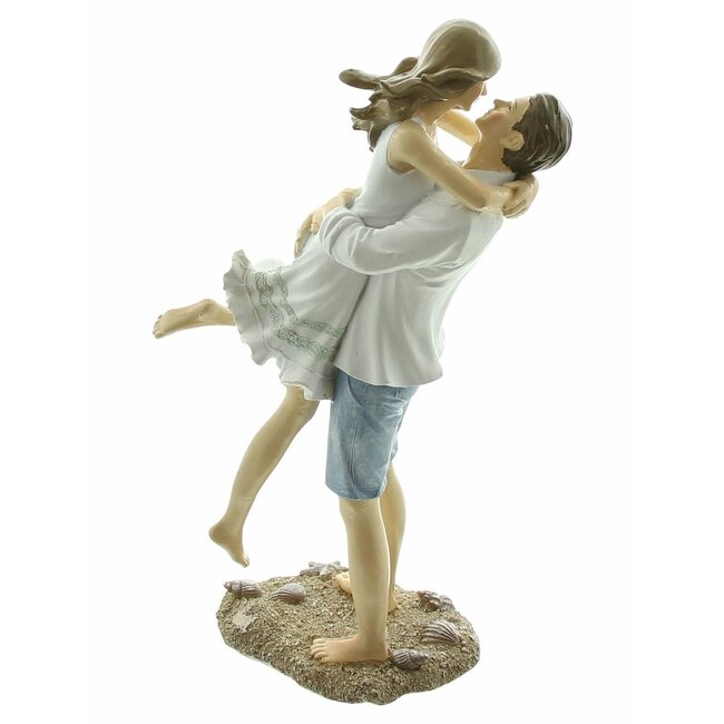 Dream-Living Beeldje liefdevol strand paar 26x10x8cm