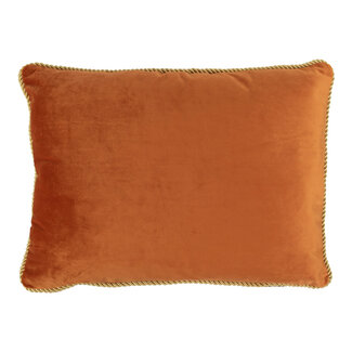 Mars & More half kussen fluweel goud oranje 35x45cm