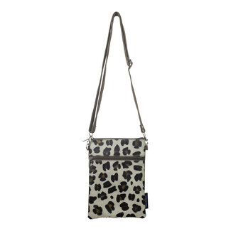 Mars & More crossbody tas verticaal panter 23x17cm*