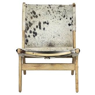 Mars & More stoel relax koevel bruin/wit (zelfmontage)