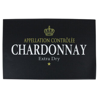 Mars & More deurmat wijn chardonnay zwart 75x50cm