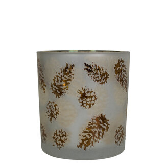 Mars & More windlicht herfst dennenappel small 8cm