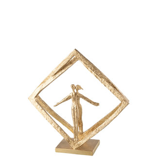 J-Line Paar In Frames Modern Hars Goud