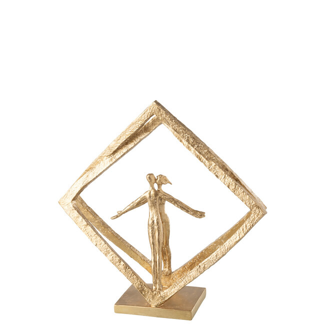J-Line Paar In Frames Modern Hars Goud