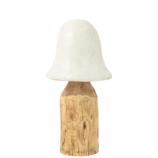 J-Line Mushroom Bell Top Wit/Natuurlijk Extra Groot