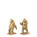 J-Line Set van 2 boekensteun Gorilla hars goud
